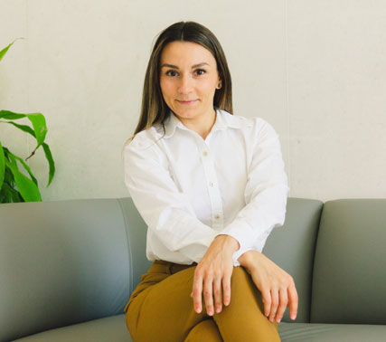 A student learning with technology